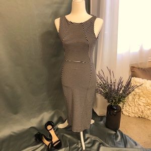 Banana Republic blue and white striped dress sz 6